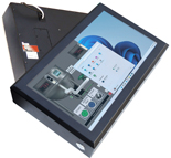 Sondergerät FlatMan Touch PanelPC IP66 Intern Hutschiene und 2x Steckdosen